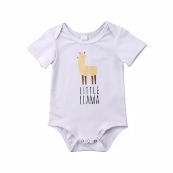 Infant Baby Clothing White Animal Alpaca Little Llama Romper Kleding Jumpsuit Baby Cotton Clothes
Infant Baby Clothing White Animal Alpaca Little Llama Romper Kleding Jumpsuit Baby Cotton Clothes
