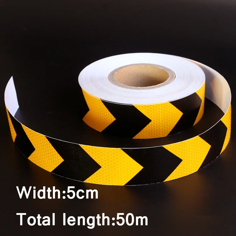 50mx5cm Motorcycle decoration Reflective Strips Glue Stickers For Car-Styling Automobiles Arrow Safety Warning Tape Black&Yellow
50mx5cm Motorcycle decoration Reflective Strips Glue Stickers For Car-Styling Automobiles Arrow Safety Warning Tape Black&Yellow