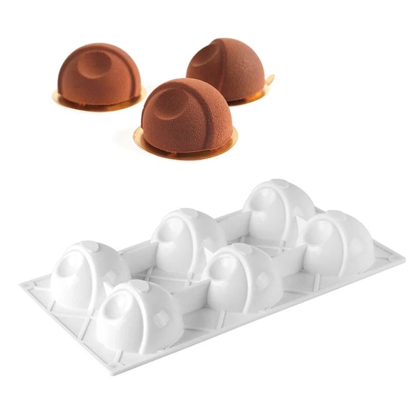 

Silicone Mold Bakeware Chocolate Quenelles Mousse Cake Ice Cream Custard Jello Bath Bombs Pudding Brownie Baking Pastry Mould