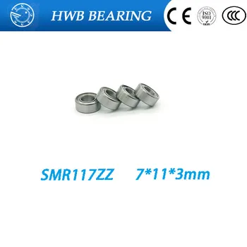 Free Shipping 4PCS 7x11x3 Metal Shields Bearings ABEC-7 Stainless Steel SMR117 ZZ
Free Shipping 4PCS 7x11x3 Metal Shields Bearings ABEC-7 Stainless Steel SMR117 ZZ