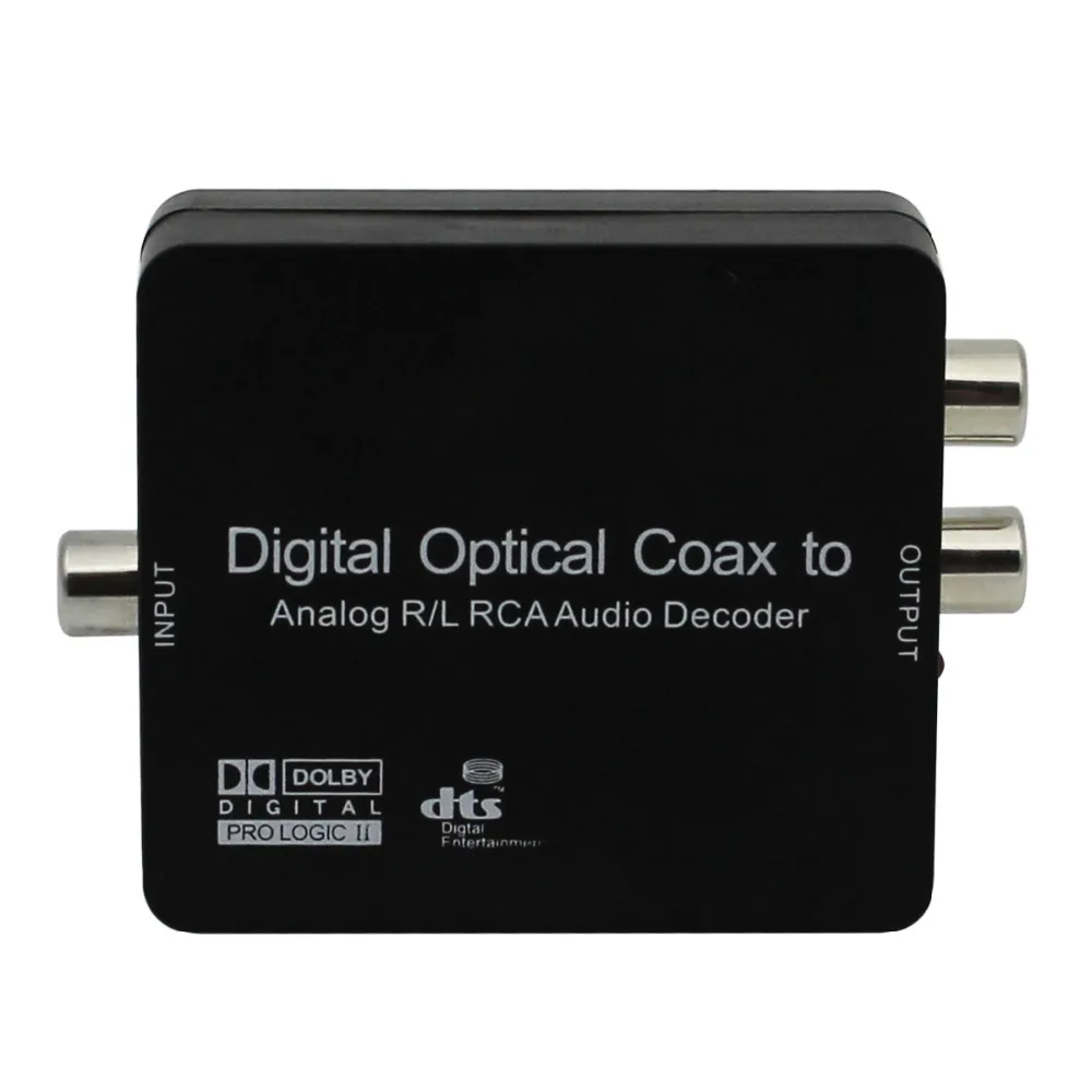 Digital to Analog Audio Decoder Converter Adapter Coaxial/Optical Toslink SPDIF to Stereo 3.5mm Jack or L/R RCA Audio
Digital to Analog Audio Decoder Converter Adapter Coaxial/Optical Toslink SPDIF to Stereo 3.5mm Jack or L/R RCA Audio