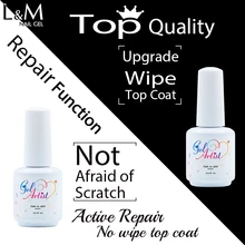 1 pc nouveau produit réparation pas de lingette couche de finition/mise à niveau lingette couche de finition Gel vernis à ongles Lak(China)