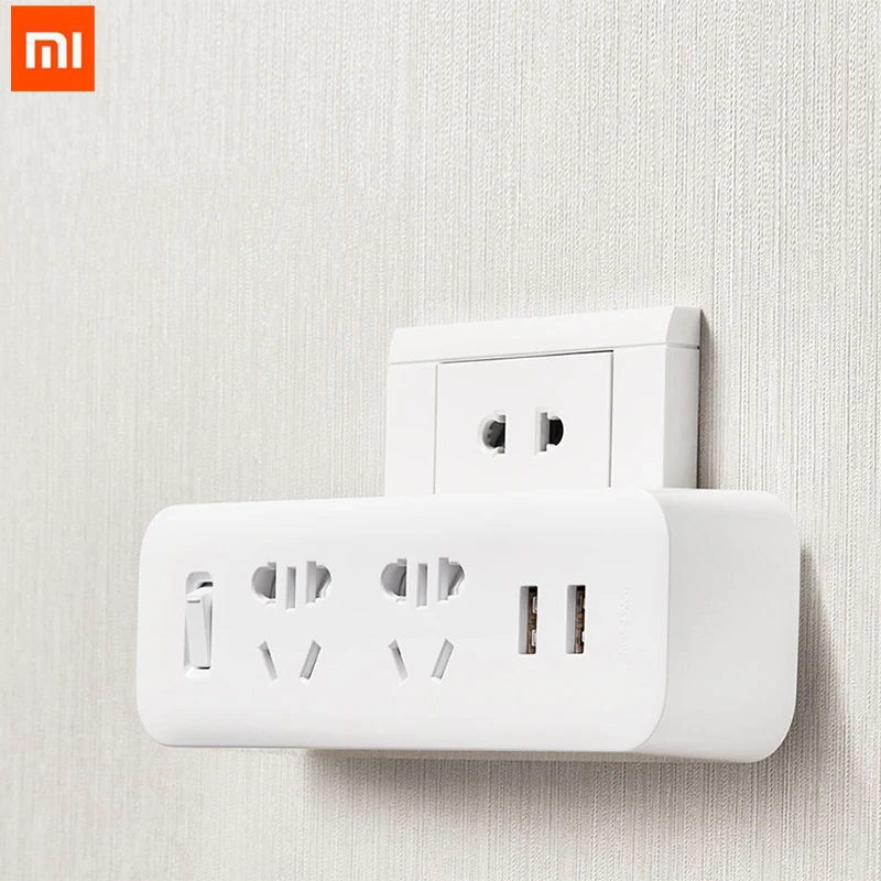 Original Xiaomi Mijia Power Strip Converter Portable Plug Travel Adapter for Home Office 5V 2.1A 2 Sockets 2 USB Fast Charging
Original Xiaomi Mijia Power Strip Converter Portable Plug Travel Adapter for Home Office 5V 2.1A 2 Sockets 2 USB Fast Charging