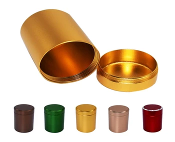 100pcs/lot Fast shipping 45*65mm Aluminum Pill Box Case Bottle Holder Tea coffe storage box Jar For outdoor Travel
100pcs/lot Fast shipping 45*65mm Aluminum Pill Box Case Bottle Holder Tea coffe storage box Jar For outdoor Travel