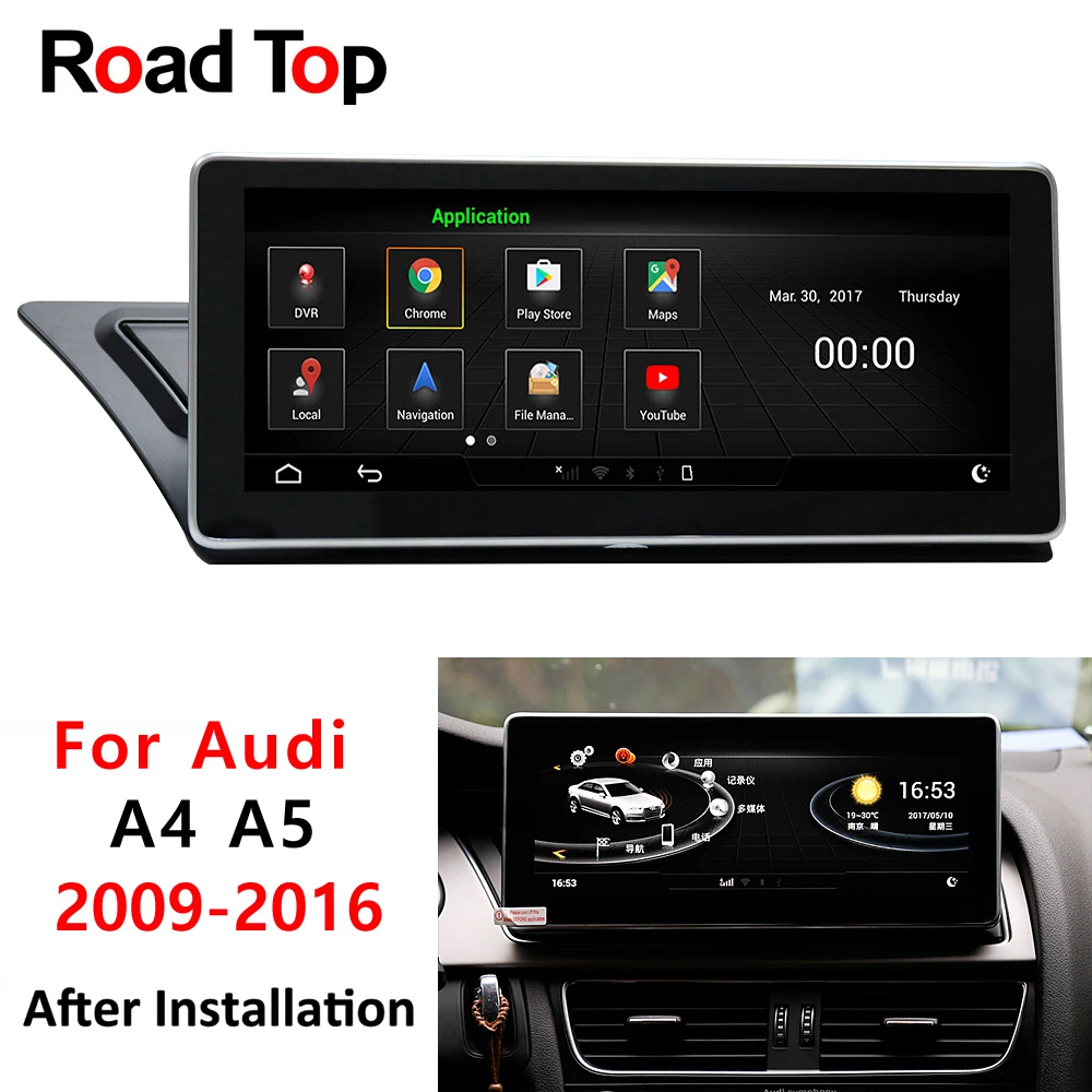 4G RAM 64G ROM Android 8 touch screen for right hand drive Audi A4 A5 2009-2016 10.25" display GPS Navi radio multimedia player
4G RAM 64G ROM Android 8 touch screen for right hand drive Audi A4 A5 2009-2016 10.25" display GPS Navi radio multimedia player