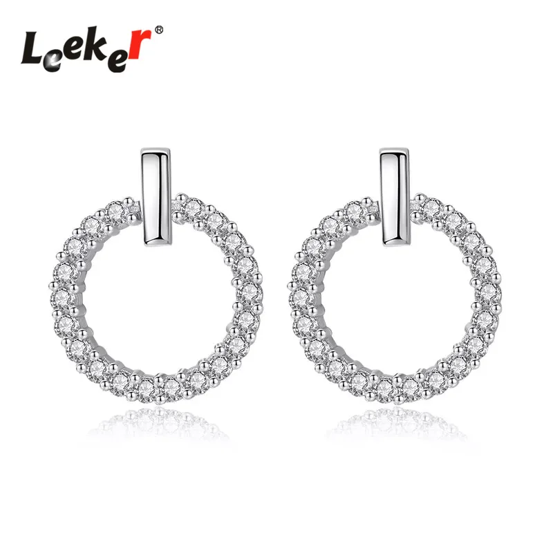 LEEKER Charm Tiny Crystal Stud Earrings For Women Rose Gold Silver Color Round Earring Jewelry 276 LK9
LEEKER Charm Tiny Crystal Stud Earrings For Women Rose Gold Silver Color Round Earring Jewelry 276 LK9