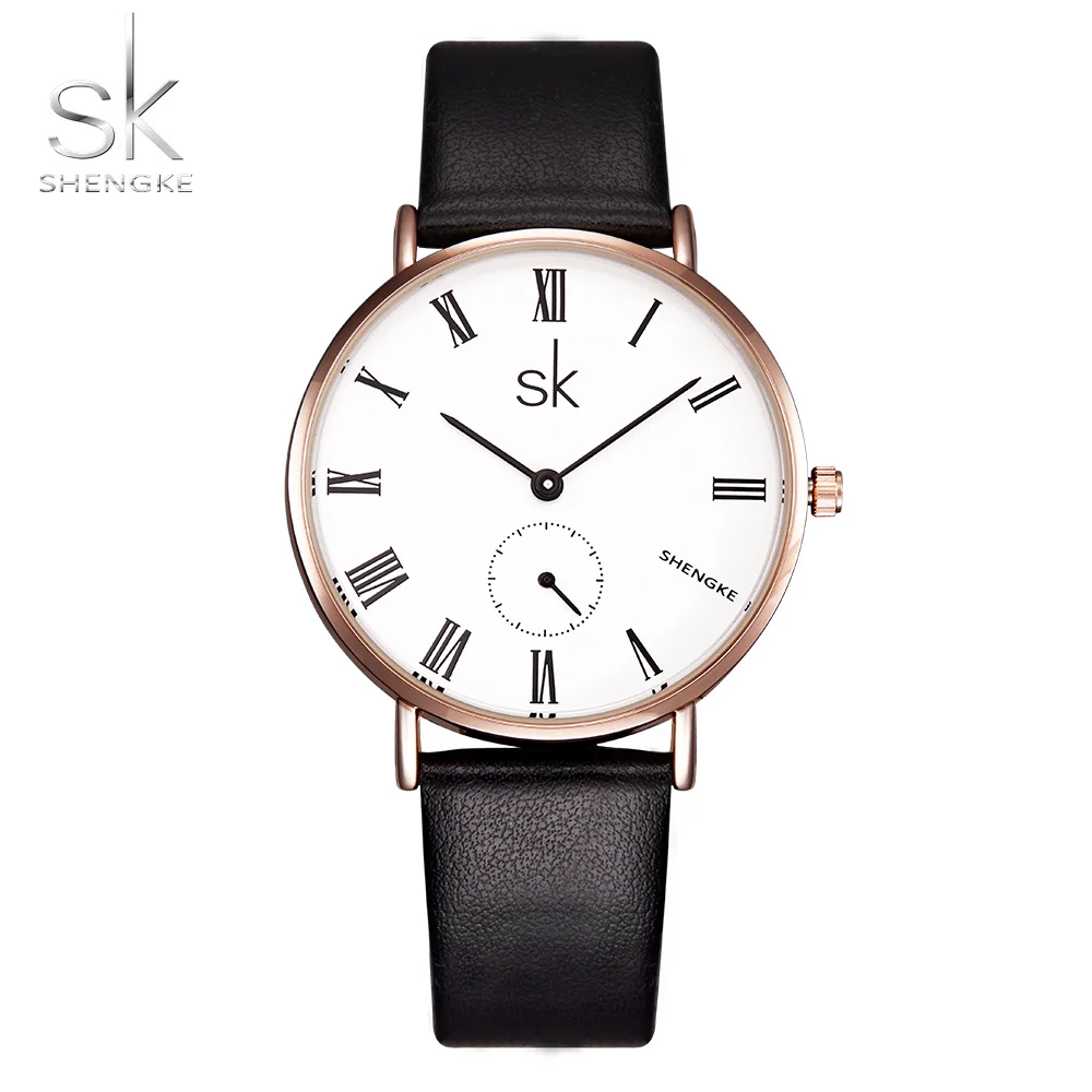 Shengke Women Watch Top Luxury Brand Wristwatches Multifunction Leather Watches Relogio Feminino Quartz Reloj Mujer | Наручные часы