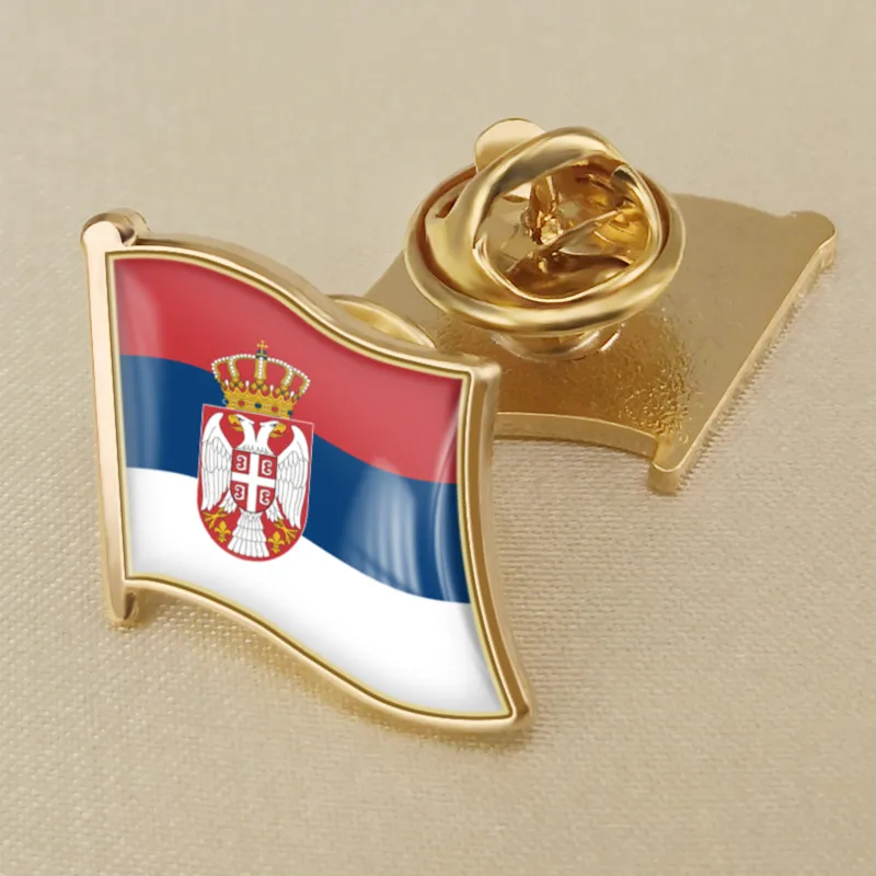 Герб Сербии/брошь с гербом национального флага сербианса/значки/булавки для