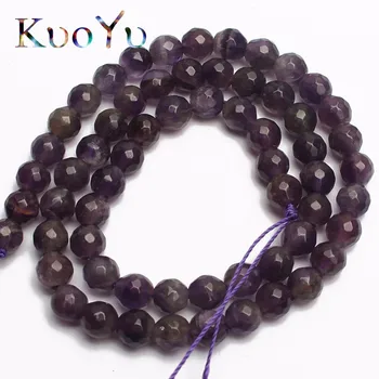 Natural Stone Beads Faceted Purple Crystal Amethysts Round Loose Beads For Jewelry Making 15.5" 4 -12mm DIY Bracelet Necklace
Natural Stone Beads Faceted Purple Crystal Amethysts Round Loose Beads For Jewelry Making 15.5" 4 -12mm DIY Bracelet Necklace