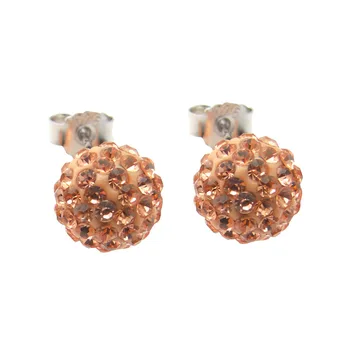 DJ CH 925 Sterling Silver 10MM Champagne Disco Balls Crystal Shamballa Earring Studs Valentine's Day Gift Stud Earrings for Her
DJ CH 925 Sterling Silver 10MM Champagne Disco Balls Crystal Shamballa Earring Studs Valentine's Day Gift Stud Earrings for Her