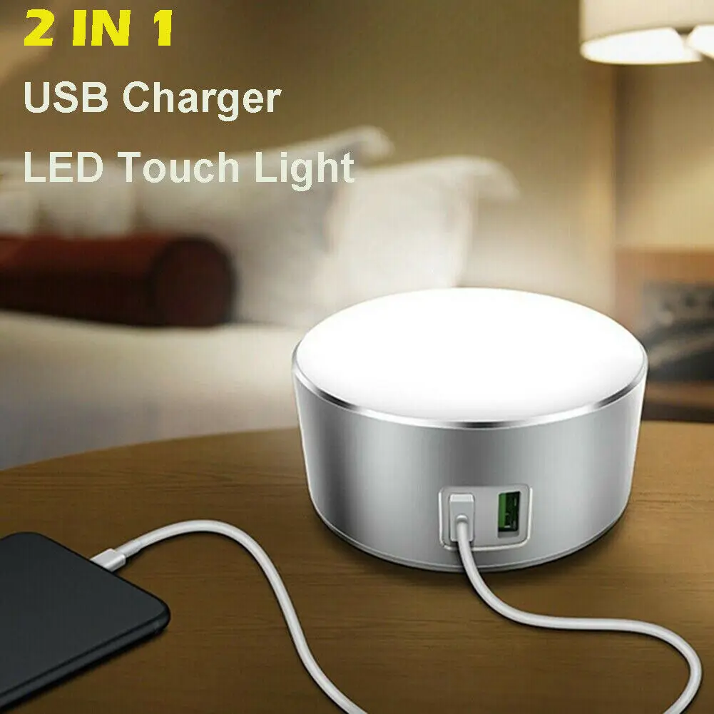 2 Port USB Smart LED Bedside Phone Charger Dimmable Lamp Touch-Sensitive Control
2 Port USB Smart LED Bedside Phone Charger Dimmable Lamp Touch-Sensitive Control