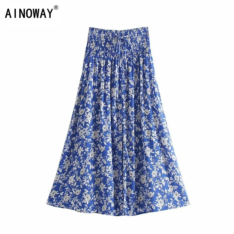 Vintage chic summer fashion Hippie women floral printed beach Bohemian Maxi skirts Ladies cotton Boho Skirts
Vintage chic summer fashion Hippie women floral printed beach Bohemian Maxi skirts Ladies cotton Boho Skirts
