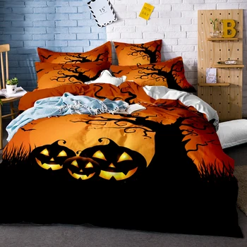 3D Skull Halloween series Flowers Soft bedding sets Comfortable Duvet Cover With Pillowcases Queen King Size Bed Covers SJ132
3D Skull Halloween series Flowers Soft bedding sets Comfortable Duvet Cover With Pillowcases Queen King Size Bed Covers SJ132