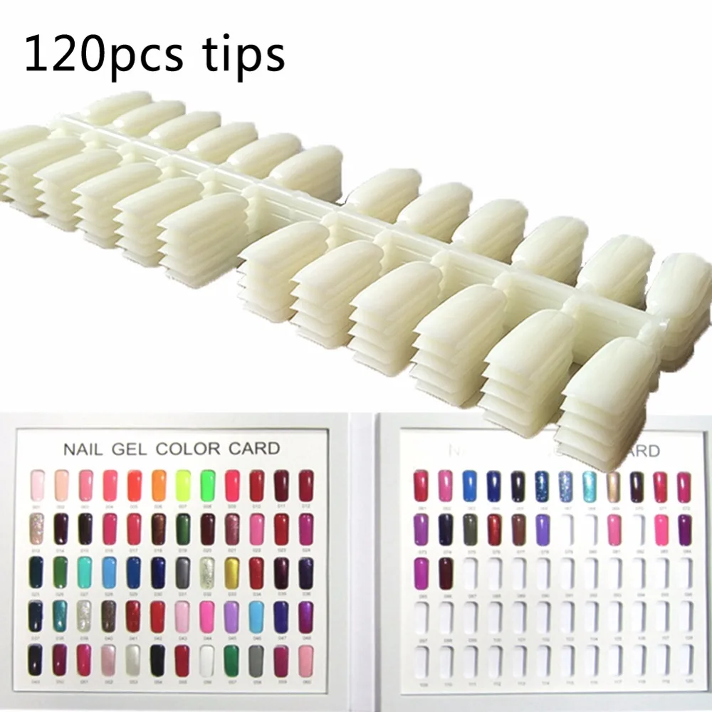 Nail Tips Display 120 PCs False Tips Flatback for Color Book Card Nail Polish Display Board Nail Salon Tools for Manicure
Nail Tips Display 120 PCs False Tips Flatback for Color Book Card Nail Polish Display Board Nail Salon Tools for Manicure