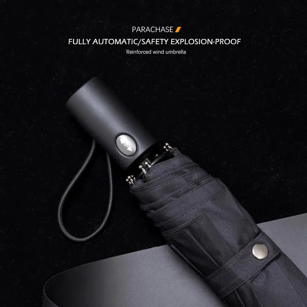 Parachase Black Automatic Umbrella Men Windproof 8K 112cm Big Umbrella Rain Safe Auto Guarda Chuva Folding Golf Umbrella Clear
Parachase Black Automatic Umbrella Men Windproof 8K 112cm Big Umbrella Rain Safe Auto Guarda Chuva Folding Golf Umbrella Clear