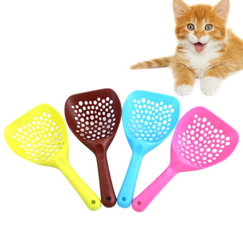 

Kitten Sand Waste Scooper Shovel Plastic Litter Scoop Clean Tool for Pet Dog Cat dog scoop random color 1 pc