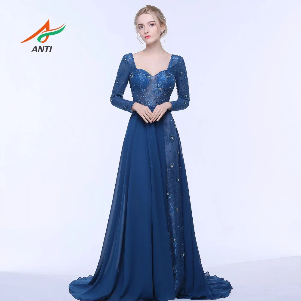 ANTI 2017 Dark Blue Evening Dress Long Sleeves Backless Formal Gowns Crystal Celebrity Dress A-Line Wedding Party Abide Hqy3141
ANTI 2017 Dark Blue Evening Dress Long Sleeves Backless Formal Gowns Crystal Celebrity Dress A-Line Wedding Party Abide Hqy3141