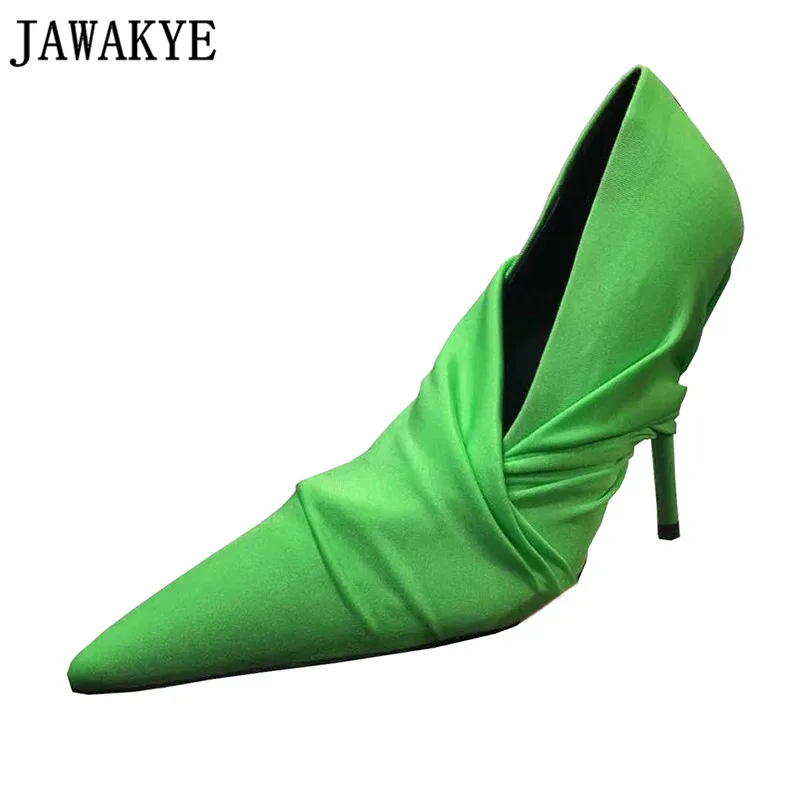 Runway style Thin High Heels Silk Pumps Pointed Toe slip on crossover multi-color wedding shoes Women Stilettos 2018 Spring
Runway style Thin High Heels Silk Pumps Pointed Toe slip on crossover multi-color wedding shoes Women Stilettos 2018 Spring