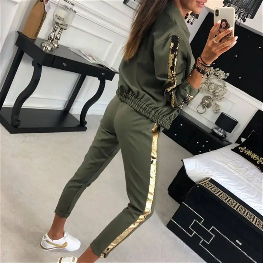 striped tracksuit womens
