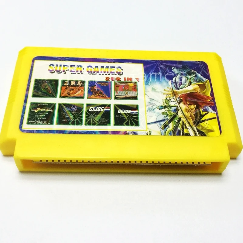 268 In 1 60 pins 8 bit Game card with Adventure Island Tiny Toon 1 2 Robocop Hot Blood Jackal Lion King Megaman 5 Yie Ar Kung Fu
268 In 1 60 pins 8 bit Game card with Adventure Island Tiny Toon 1 2 Robocop Hot Blood Jackal Lion King Megaman 5 Yie Ar Kung Fu