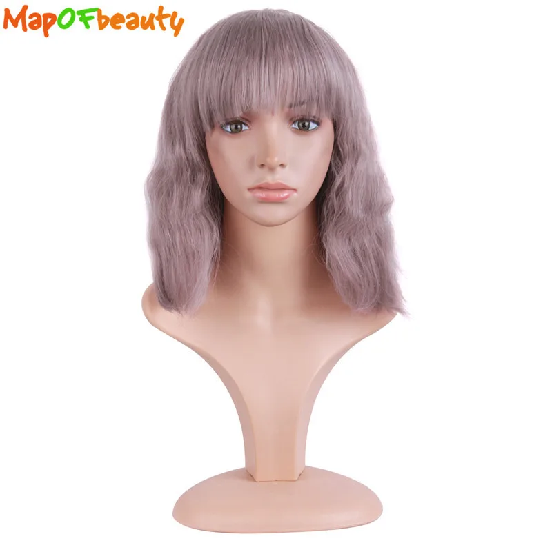 MapofBeauty short curly women Cosplay wig Purple 35cm Costume Party Ladies Heat Resistant Synthetic hair False Hairpiece
MapofBeauty short curly women Cosplay wig Purple 35cm Costume Party Ladies Heat Resistant Synthetic hair False Hairpiece