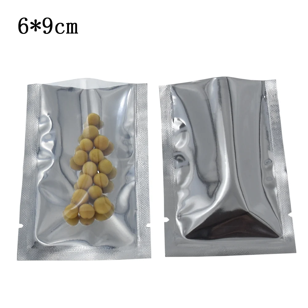 1000Pcs 6*9cm Heat Sealing Food Storage Packing Pouches Clear Aluminum Foil Open Top Packaging Bags Beans Package Mylar Bags
1000Pcs 6*9cm Heat Sealing Food Storage Packing Pouches Clear Aluminum Foil Open Top Packaging Bags Beans Package Mylar Bags