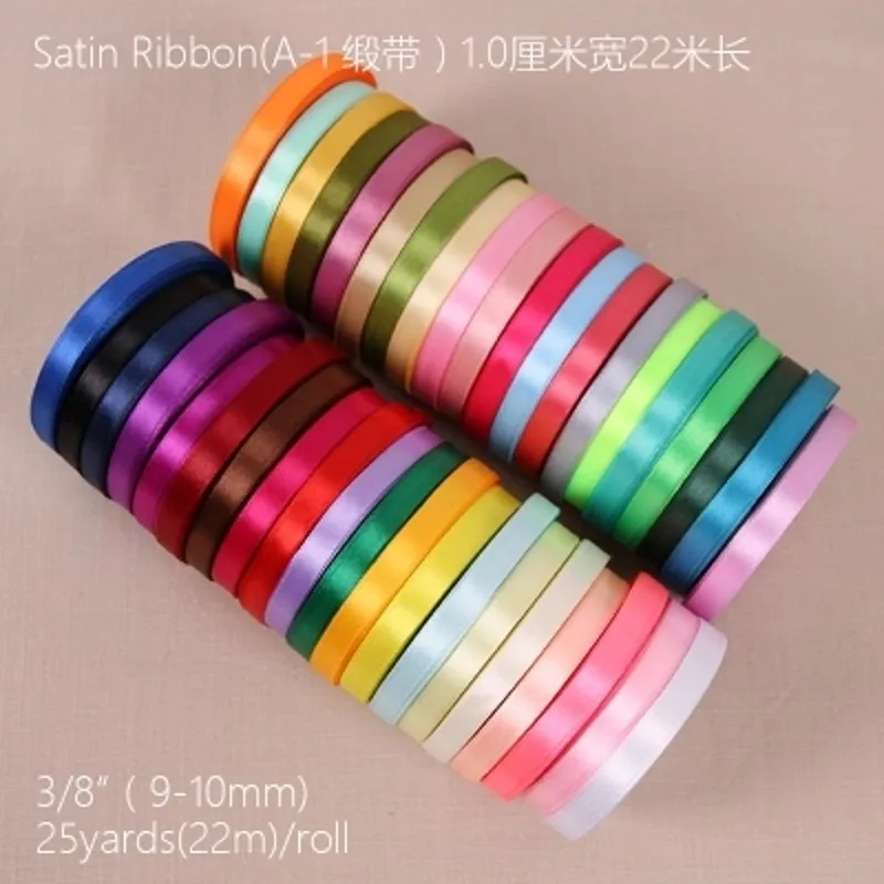 22m Long Silk Satin Ribbon 10mm Wide Party Home Wedding Decoration Gift Wrapping Christmas New Year DIY Material Supplies
22m Long Silk Satin Ribbon 10mm Wide Party Home Wedding Decoration Gift Wrapping Christmas New Year DIY Material Supplies