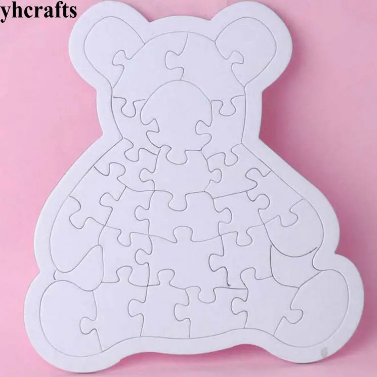 10PCS/LOT,Paint blank bear puzzle Puzzle games Kindergarten arts and crafts Early learning educational toys DIY toys
10PCS/LOT,Paint blank bear puzzle Puzzle games Kindergarten arts and crafts Early learning educational toys DIY toys