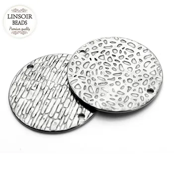 10pcs/lot Dia 30mm Silver Color Blank Stamping Tags Pendants Round For Bracelets Connector Double Hole Charms Diy Jewelry Making
10pcs/lot Dia 30mm Silver Color Blank Stamping Tags Pendants Round For Bracelets Connector Double Hole Charms Diy Jewelry Making