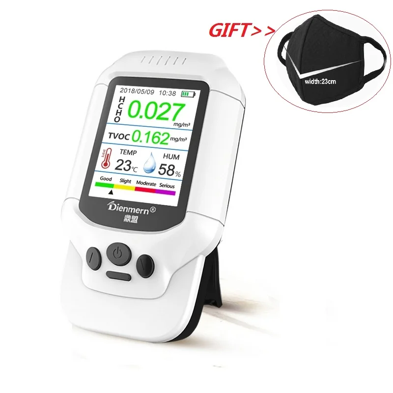 HCHO TVOC Detector Temperature Humidity Meter Thermometer Hygrometer Gas Analyzer Home Protection Air Quality Monitor Color LCD
HCHO TVOC Detector Temperature Humidity Meter Thermometer Hygrometer Gas Analyzer Home Protection Air Quality Monitor Color LCD
