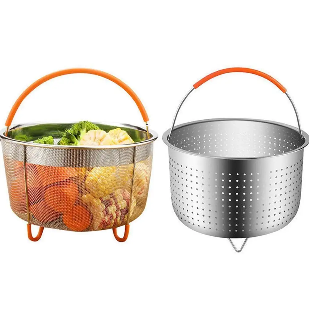 New kitchen multifunctional drain basket Stainless Steel Steamer Basket Instant Pot Accessories Instant Pot Pressure Cooker
New kitchen multifunctional drain basket Stainless Steel Steamer Basket Instant Pot Accessories Instant Pot Pressure Cooker