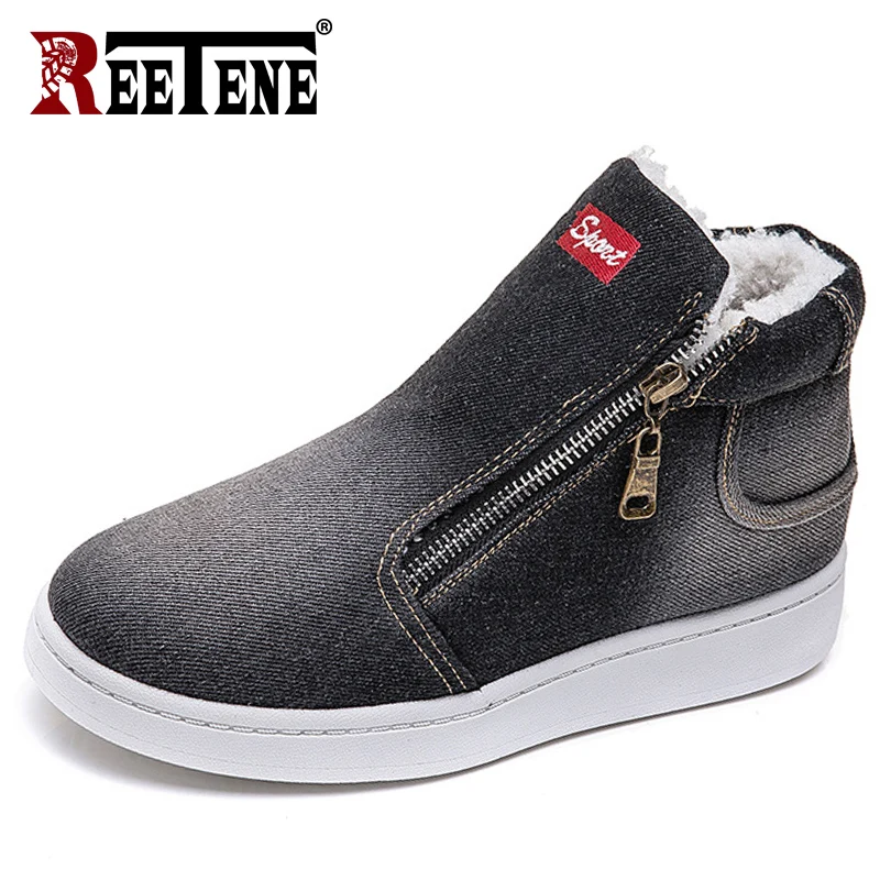 REETENE Women Ankle Boots Denim Winter Boots Women Snow Boots Winter Shoes Big Size Plush Women Fashion Casual Slip on Shoes
REETENE Women Ankle Boots Denim Winter Boots Women Snow Boots Winter Shoes Big Size Plush Women Fashion Casual Slip on Shoes