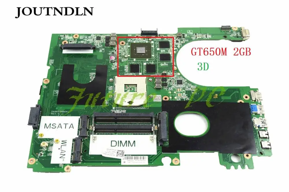 JOUTNDLN для Dell Inspiron 17R 7720 3D материнская плата ноутбука MPT5M 0MPT5M CN-0MPT5M DA0R09MB6H3 W/GT650M 2GB GPU