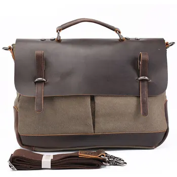 New Men's Vintage Canvas Genuine Leather Cowhide Cotton Large Tote Messenger Bag Crossbody Handbag Book School Laptop Bag 14"
New Men's Vintage Canvas Genuine Leather Cowhide Cotton Large Tote Messenger Bag Crossbody Handbag Book School Laptop Bag 14"