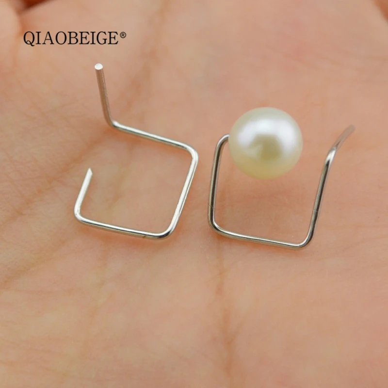 QIAOBEIGE DIY Accessory 925 Silver All Match Asymmetry Women Earrings Temperament Geometric pearl Earrings simple squre
QIAOBEIGE DIY Accessory 925 Silver All Match Asymmetry Women Earrings Temperament Geometric pearl Earrings simple squre
