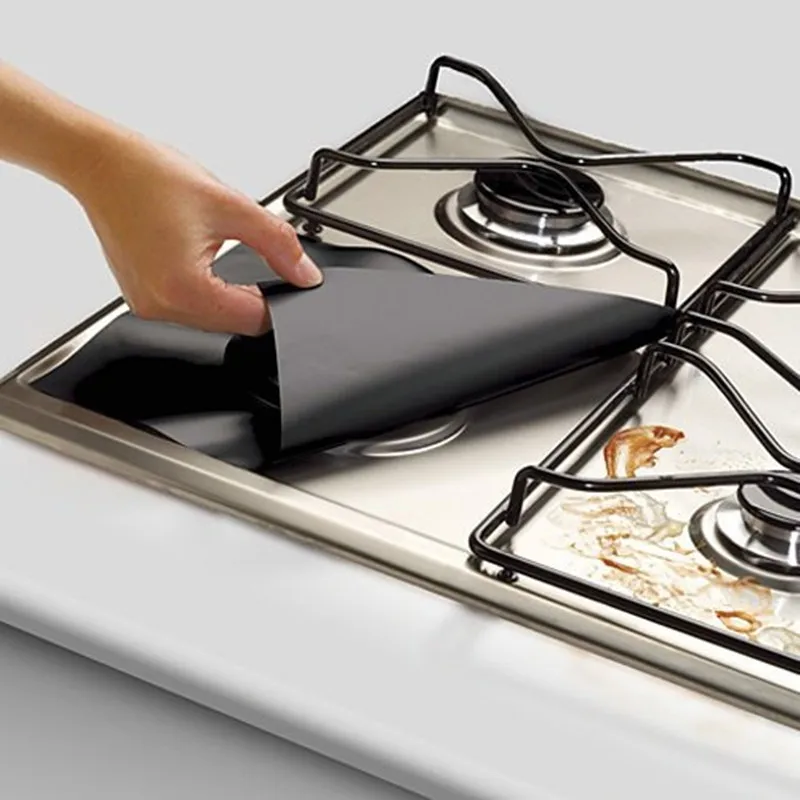 4Pcs/Set Reusable Gas Stove Top Protection Pad Square Oil And Anti-Fouling Protection Cleaning Pad Kitchen Mat Silver/Black
4Pcs/Set Reusable Gas Stove Top Protection Pad Square Oil And Anti-Fouling Protection Cleaning Pad Kitchen Mat Silver/Black