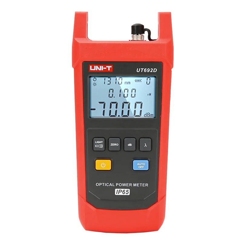 UNI-T UT692D Optical Power Meter Measurement Range -70 to 10dBm 800-1700nm InGaAs Backlight
UNI-T UT692D Optical Power Meter Measurement Range -70 to 10dBm 800-1700nm InGaAs Backlight