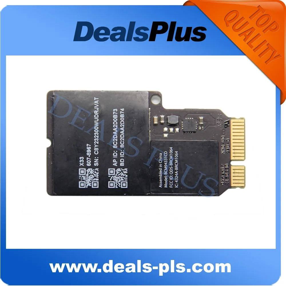 For Broadcom BCM4331 BCM94331CD For iMAC A1418 A1419 802.11a/b/g IEEE Wifi Airport Card+ Bluetooth 4.0 Card 2013 607-8967
For Broadcom BCM4331 BCM94331CD For iMAC A1418 A1419 802.11a/b/g IEEE Wifi Airport Card+ Bluetooth 4.0 Card 2013 607-8967