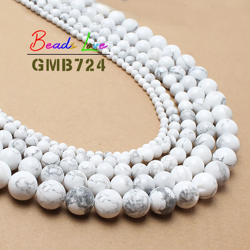 Hot Sale Natural White Howlite Turquoises Stone Round Beads For Jewelry Making 15.5 Inch 4 6 8 10 12 14mm Pick Size f00043 Aa
Hot Sale Natural White Howlite Turquoises Stone Round Beads For Jewelry Making 15.5 Inch 4 6 8 10 12 14mm Pick Size f00043 Aa