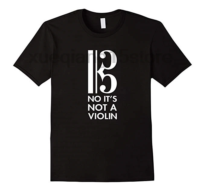 Viola T-shirt - No It's Not A Violin - Alto Clef Gift Casual Cotton Short men t shirt O-Neck Broadcloth Print
Viola T-shirt - No It's Not A Violin - Alto Clef Gift Casual Cotton Short men t shirt O-Neck Broadcloth Print