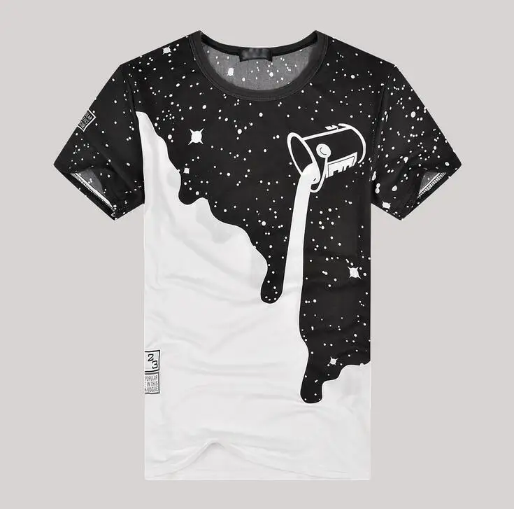2019 hot style men men's cotton round collar cultivate one's morality men's printed T-shirt with short sleeves
2019 hot style men men's cotton round collar cultivate one's morality men's printed T-shirt with short sleeves