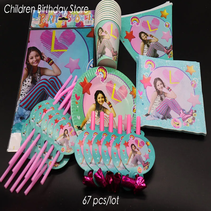67pcs/lot Soy Luna party set kids birthday party decorations Soy Luna theme disposable tableware Soy Luna plates cups straws
67pcs/lot Soy Luna party set kids birthday party decorations Soy Luna theme disposable tableware Soy Luna plates cups straws