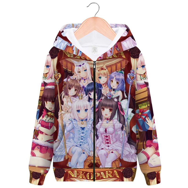 NEKOPARA OVA Chocolat Vanilla Jacket Hoodie Cosplay Costume Spring Autumn Men Women Zipper Hooded Sweatshirt Fashion Streetwear
NEKOPARA OVA Chocolat Vanilla Jacket Hoodie Cosplay Costume Spring Autumn Men Women Zipper Hooded Sweatshirt Fashion Streetwear