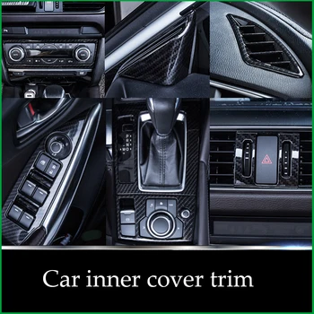 Car-styling ABS Carbon Fiber Print Gear Window lift AC control Outlet And So On Panel Cover Trim For Mazda 6 Atenza M6 2017 LHD
Car-styling ABS Carbon Fiber Print Gear Window lift AC control Outlet And So On Panel Cover Trim For Mazda 6 Atenza M6 2017 LHD