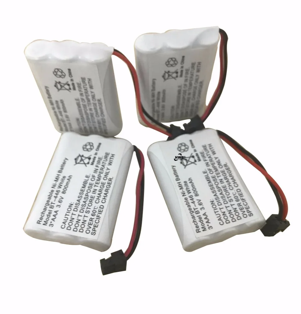 4pcs 3.6V 800mAh AAA NiMH Cordless Phone Rechargeable Battery BT-446 Replacement Pack BP 446 BT-1005 ER-P512
4pcs 3.6V 800mAh AAA NiMH Cordless Phone Rechargeable Battery BT-446 Replacement Pack BP 446 BT-1005 ER-P512