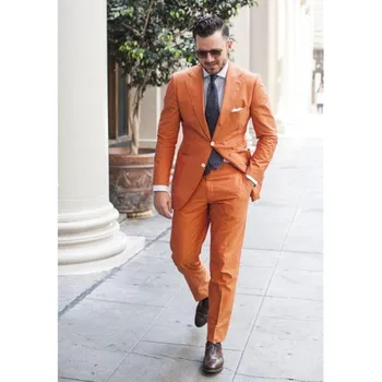Fashionable men's suit New Orange Men Suits Groomsmen Wedding Suit Groom Tuxedos 2020 Business Formal costume homme mariage
Fashionable men's suit New Orange Men Suits Groomsmen Wedding Suit Groom Tuxedos 2020 Business Formal costume homme mariage