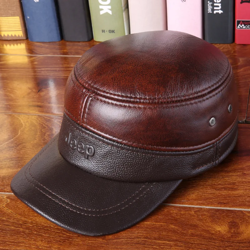 2017 Spring Man Genuine Leather Baseball Caps Male Casual Cowhide Hat Earmuffs Warm Adjustable Hats 3 Colors B-7252
2017 Spring Man Genuine Leather Baseball Caps Male Casual Cowhide Hat Earmuffs Warm Adjustable Hats 3 Colors B-7252