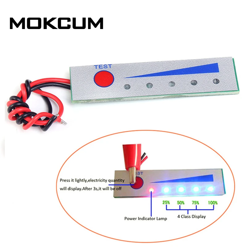 8.4V Non-Waterproof Electricity Quantity Display Board 2S Lithium Battery Pack Five level electricity indicator
8.4V Non-Waterproof Electricity Quantity Display Board 2S Lithium Battery Pack Five level electricity indicator