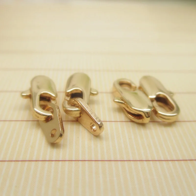 Gold color Rectangular flat head lobster clasp ending Clasps for making bracelet Jewelry 4x10mm 10pcs
Gold color Rectangular flat head lobster clasp ending Clasps for making bracelet Jewelry 4x10mm 10pcs
