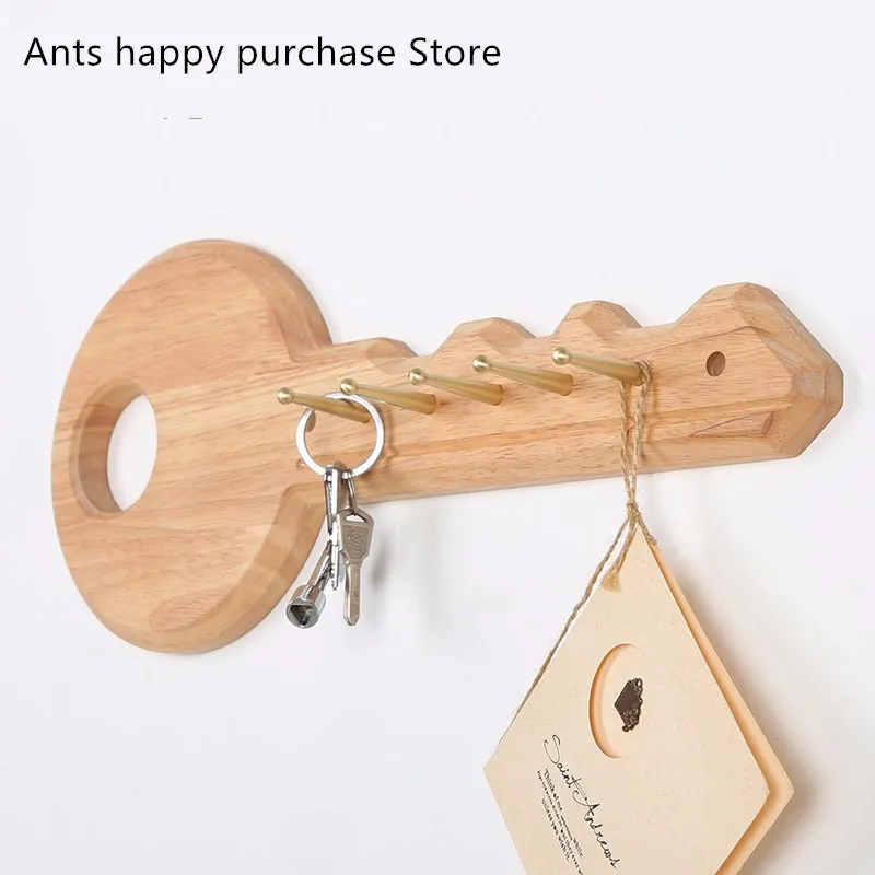 Wall creative wood hook Wall-mounted key rack In door storage Living room bedroom decoration coat hook Clothes hooks hanger
Wall creative wood hook Wall-mounted key rack In door storage Living room bedroom decoration coat hook Clothes hooks hanger